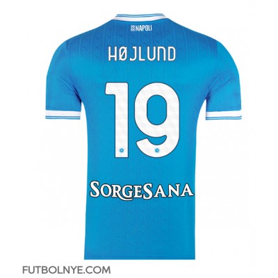 Camiseta SSC Napoli Rasmus Hojlund #19 Primera Equipación 2025-26 manga corta Camiseta SSC Napoli Rasmus Hojlund #19 Primera Equipación 2025-26 manga corta